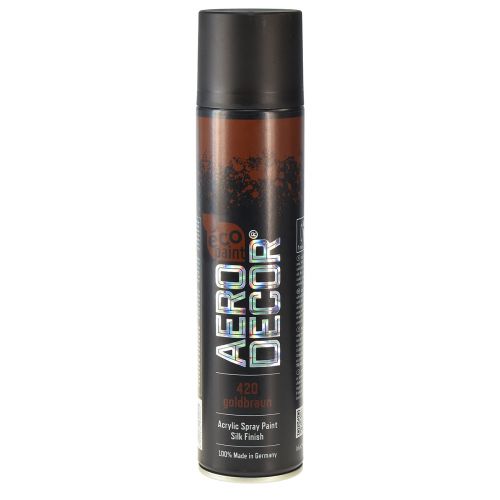 Spray colorido seda mate tinta spray cor marrom dourado 400ml