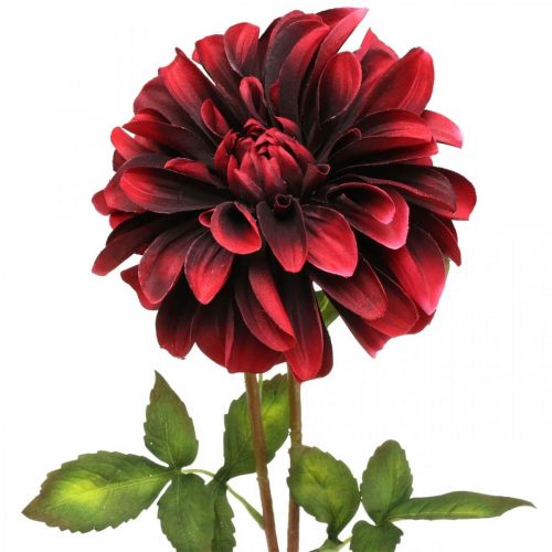 Itens Flor artificial dália flor de seda vermelha outono 78cm Ø3 / 15cm