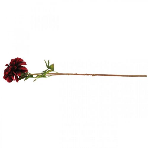 Itens Flor artificial dália flor de seda vermelha outono 78cm Ø3 / 15cm