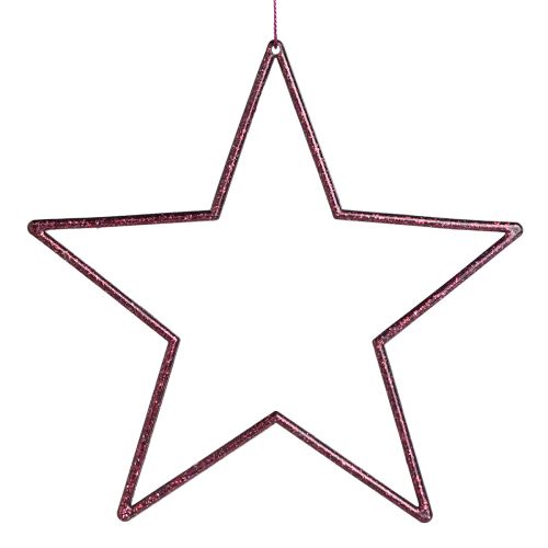 Decoração de Natal Deco Star Berry para pendurar Ø18cm 8 un