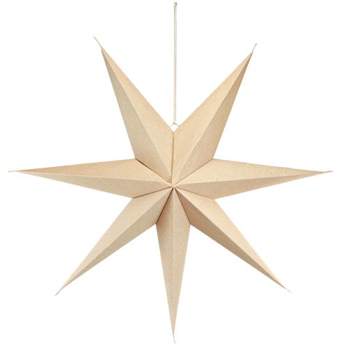 Itens Estrela decorativa para iluminação de papel juta natural Ø75cm