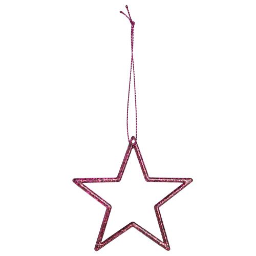 Itens Estrelas decorativas poinsétias para pendurar Berry Glitter 7,5 cm 40 un