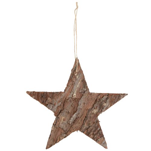 Itens Estrelas decorativas para pendurar em casca de pinheiro Estrelas de pinheiro 20cm 3 un