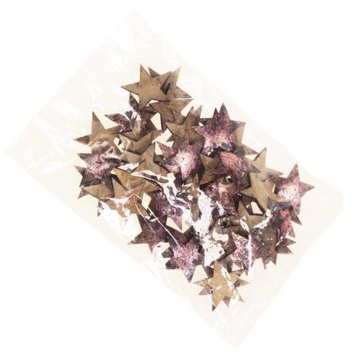 Itens Estrela decorativa poinsétia coco rosa metálico 5cm 50 un