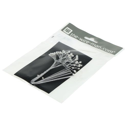 Itens Fio de diamante transparente brilhante 10cm 12 peças