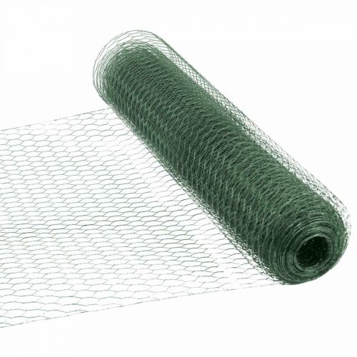 Malha Hexagonal Verde Arame Revestido de PVC 50cm×10m