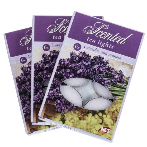 Itens Velas perfumadas lavanda mimosa, velas perfumadas Ø3,5cm A1,5cm 18 un.