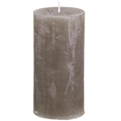 Velas cor sólida velas pilar castanhas 50×100mm 4 un