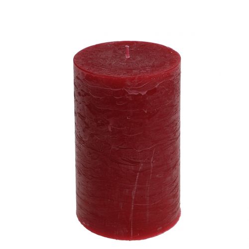 Velas de cor sólida vermelho escuro 85x150mm 2pcs