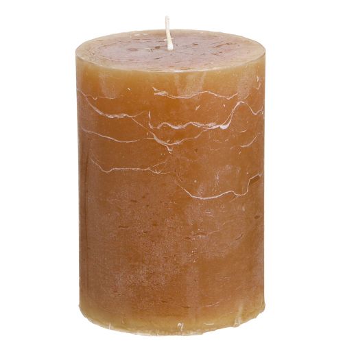 Velas de cor sólida velas pilar de caramelo 70×100mm 4 unidades