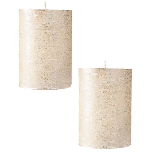 Itens Velas de cor sólida platina 85x120mm 2pcs