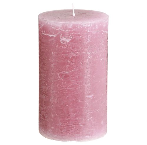 Itens Velas sólidas rosa pilar velas rosa velho 70×120mm 4 un