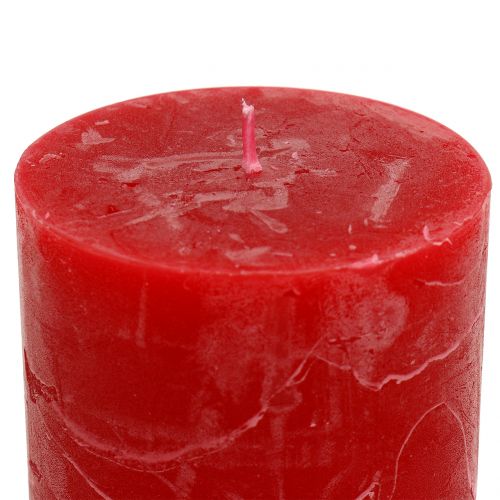 Itens Velas de cor sólida vermelha 60x80mm 4pcs