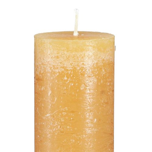 Itens Velas em bastão cor sólida mel 50x300mm 4 un