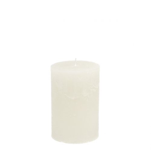 Itens Velas de cor sólida brancas 60x80mm 4 unidades