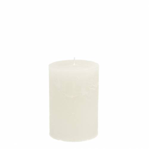 Velas de cor sólida branca 70x80mm 4pcs