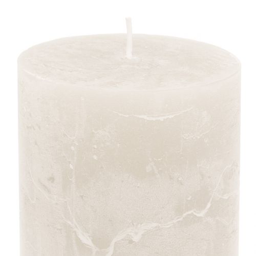 Itens Velas de cor sólida brancas 85x120mm 2 un