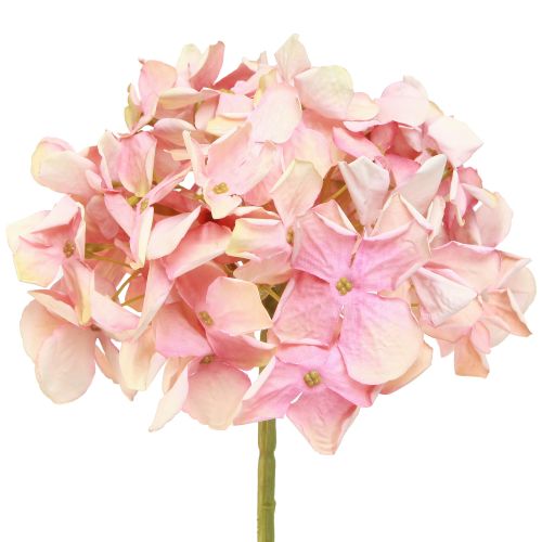 Hortênsia artificial elegante em rosa pastel 58 cm 2 unidades