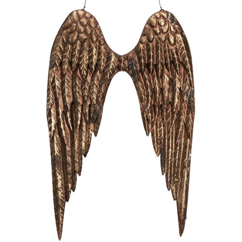 Itens Asas de anjo para pendurar em metal antigo dourado 24×37cm
