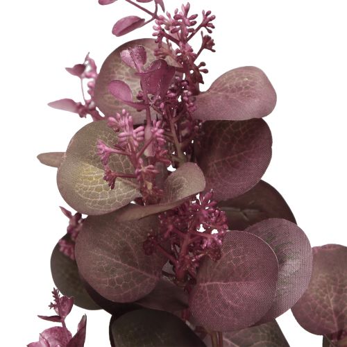 Itens Ramo artificial decorativo Ramo de eucalipto bordô 66 cm 2 unidades