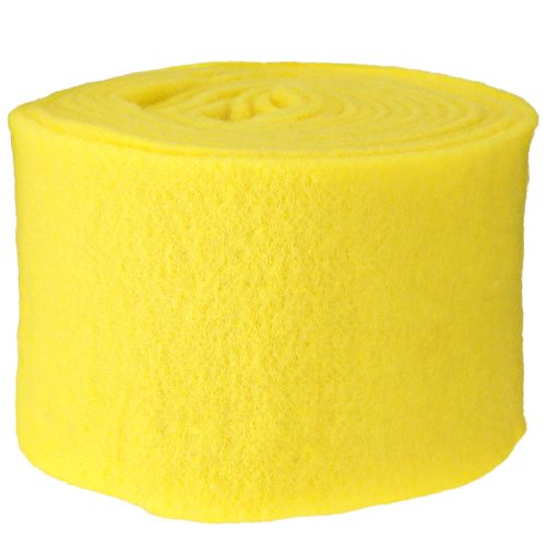 Itens Fita de feltro amarela 15cm 5m