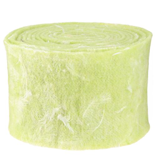 Itens Fita de feltro fita de lã tecido decorativo penas verde claro feltro de lã 15cm 5m