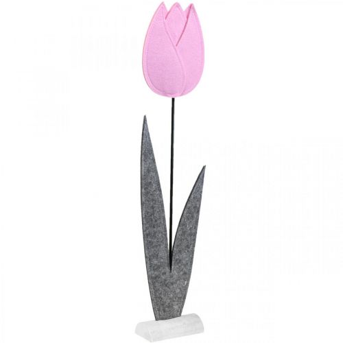 Flor de feltro flor deco decoração de mesa rosa tulipa H68cm