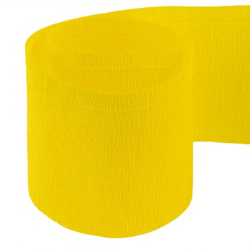 Itens Flor crepe amarelo L10cm gramatura 128g/m² L250cm 2 peças