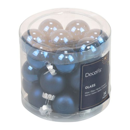 VOSAREA 50 Pçs Bola De Cristal Contas De Vidro Gemas Azuis Vaso