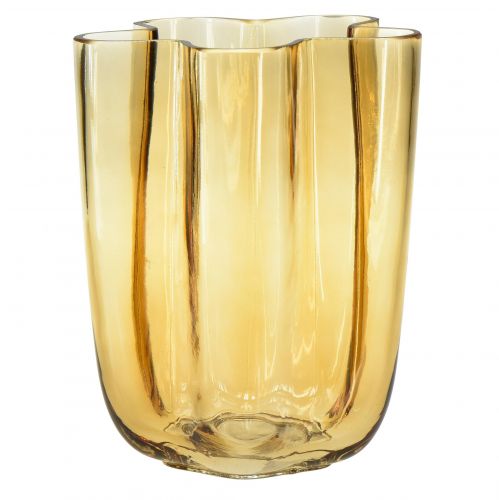 Vaso de vidro vaso marrom vidro flor marrom claro Ø15cm Alt.20cm