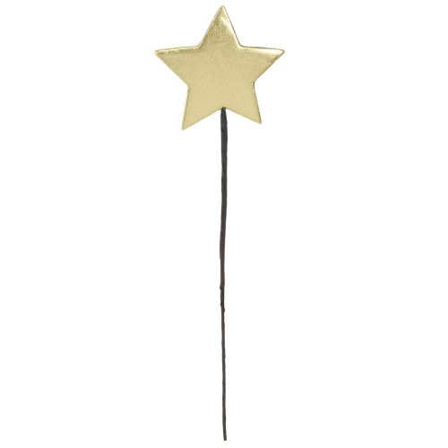 Itens Plugues decorativos para flores com estrelas douradas Ø7cm 2ª escolha 24 un