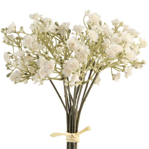 Itens Gypsophila respiração artificial para bebês em um buquê branco 23 cm 12 peças
