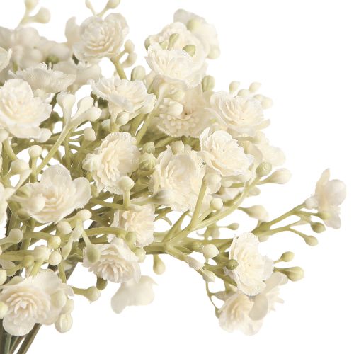 Itens Gypsophila respiração artificial para bebês em um buquê branco 23 cm 12 peças