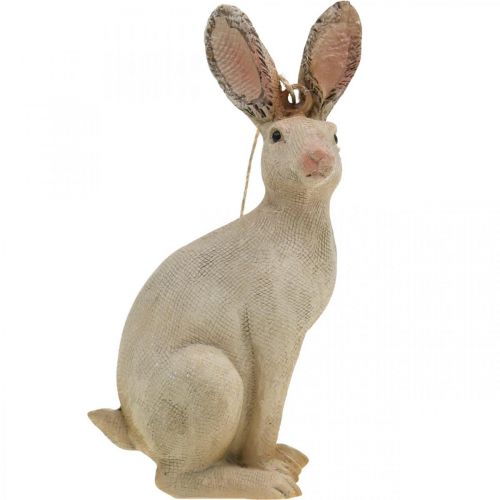 Itens Figura de coelhinho da páscoa para pendurar decoração de páscoa polyresin H9.5cm 4pcs