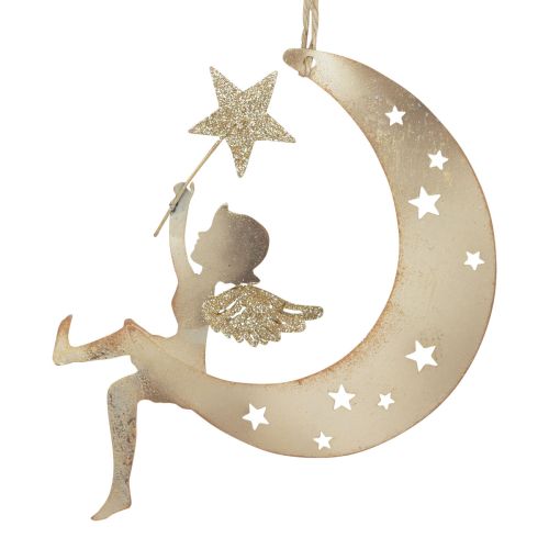 Itens Pingente de anjo estrela decoração de Natal para pendurar Alt.19cm 2 peças