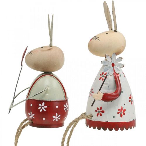 Itens Coelhinho com assento infantil em madeira de Páscoa, metal H21/23cm conjunto de 2