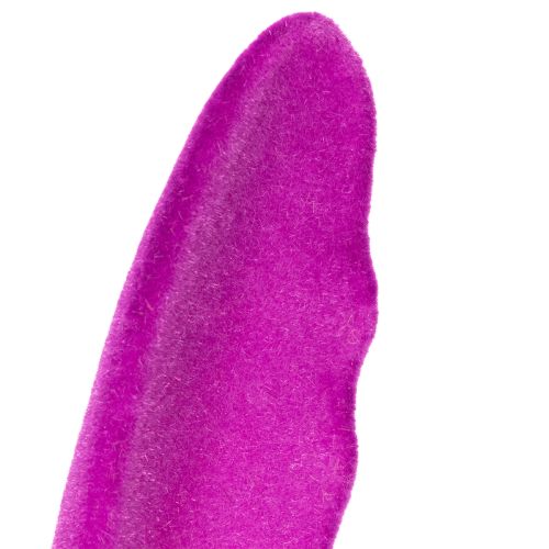 Itens Orelhas de coelho aveludadas para decoração de Páscoa em palito, ideais para arranjos florais, 31 cm, conjunto com 4 peças.