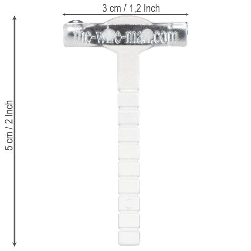 Itens Alfinetes de lapela para casamento transparentes/prateados 5 cm 50 peças