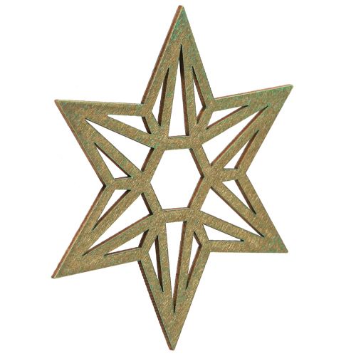 Itens Estrelas de madeira decoração de natal estrelas de madeira marrom 8 cm 16 unidades