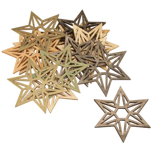 Itens Estrelas de madeira decoração de natal estrelas de madeira marrom 8 cm 16 unidades