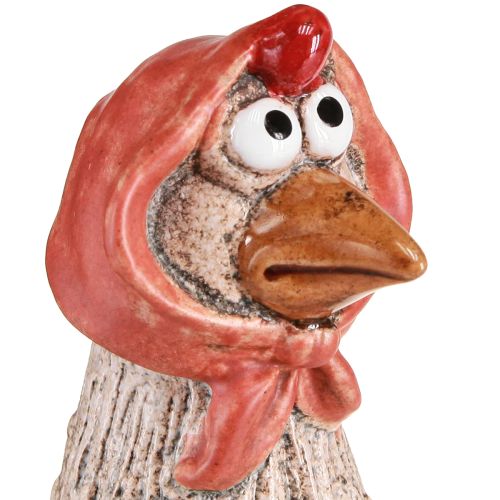 Floristik24 Galinhas decorativas em cerâmica Galo e galinha da Páscoa Alt.20/22cm 2 un