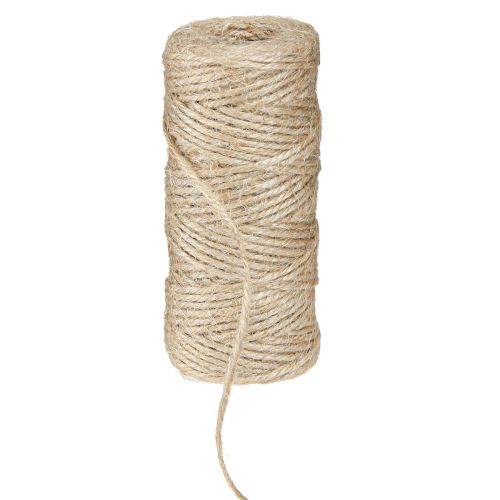 Fio de juta cordão de juta natural 2mm 50m por rolo × 8 peças