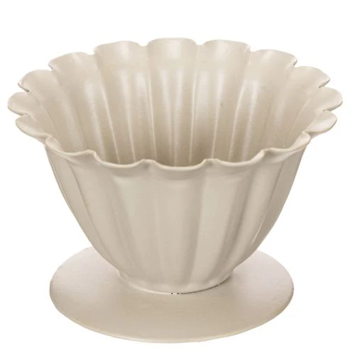 Itens Tigela, cálice, cálice floral, decoração cor creme, 9 cm