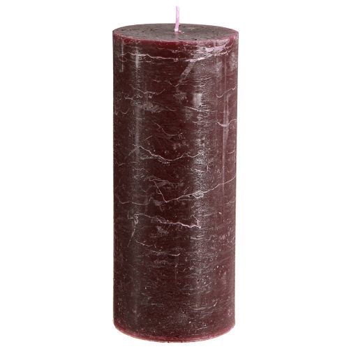 Itens Velas Velas pilar Borgonha cor sólida 85x200mm 2 un