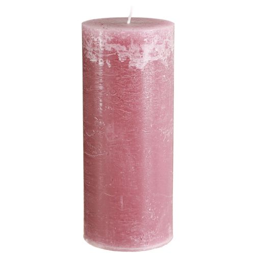 Velas em pilar rosa velas rosa velho 85×200mm 2 un