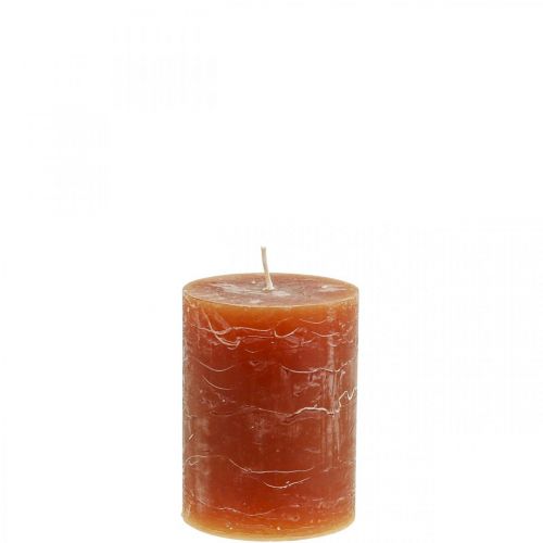 Velas de cor sólida, velas de pilar marrom 60×80mm 4pcs