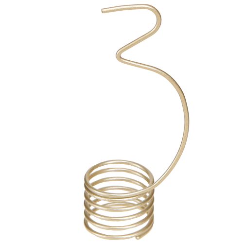 Itens Conjunto de 4 velas decorativas do Advento com números de 1 a 4 em metal dourado fosco, 10 cm de altura.