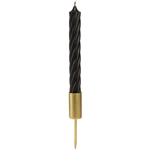 Castiçal para velas em metal dourado Ø28mm 15cm 4 un