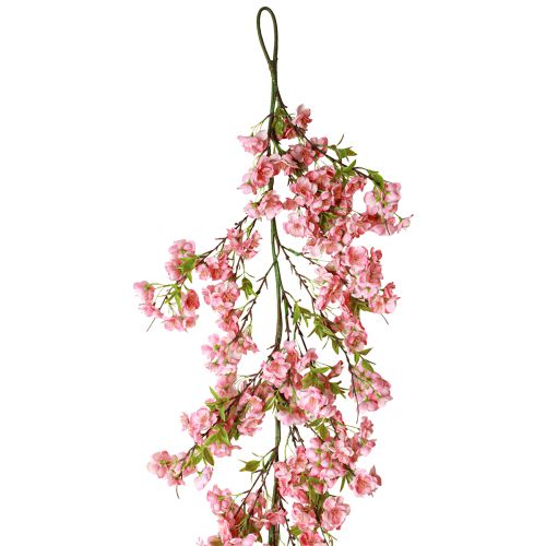 Cabide de guirlanda de flor de cerejeira guirlanda de flores artificiais rosa 170 cm