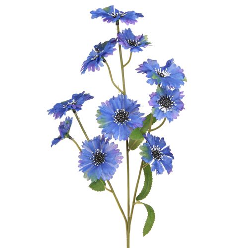 Floristik24 Centáurea Flores artificiais do prado em azul 55 cm 6 unidades